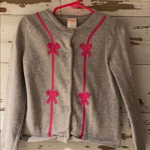 Gymboree pink and grey sweater